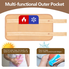 Castor oil pack wrap for breast