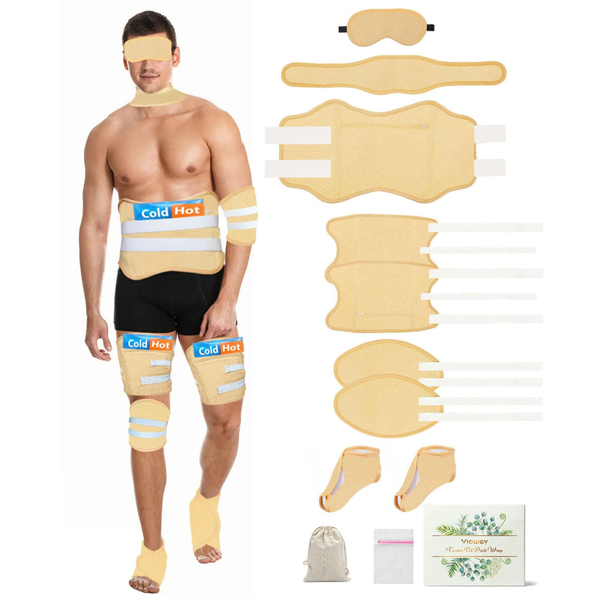 Castor oil pack for eye
