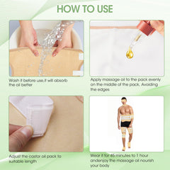 Castor oil pack for feet