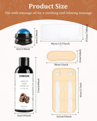 5-in-1 full-body castor oil pack with roller ball