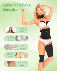 Chest wraps for castor oil pack kit (2 pieces)