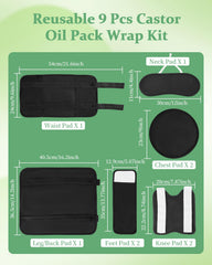 Castor oil pack feet wraps