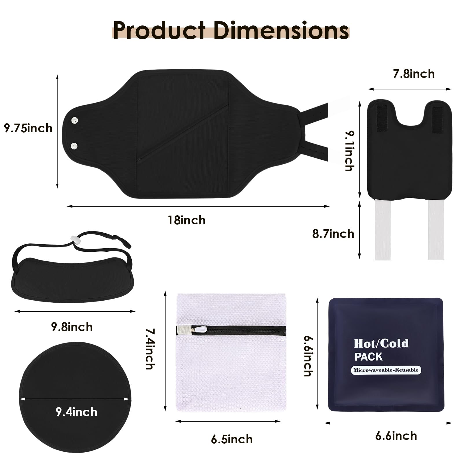 Heating and cooling pad for the castor oil pack kit