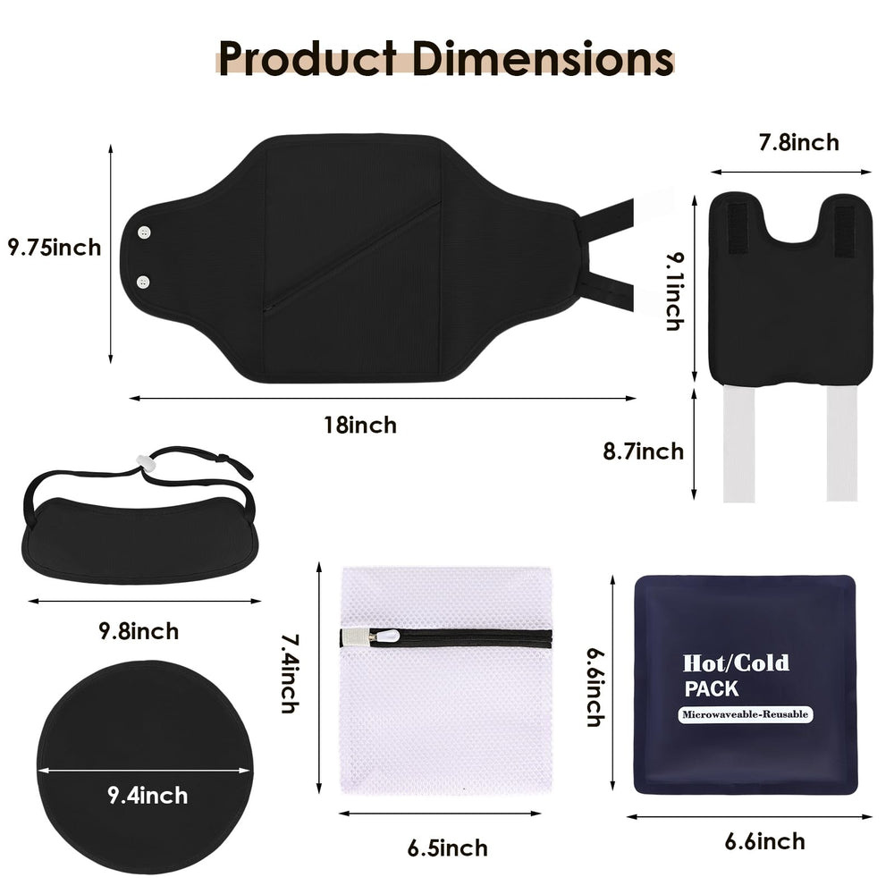 Heating and cooling pad for the castor oil pack kit