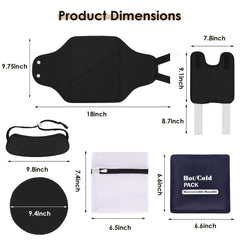 Heating and cooling pad for the castor oil pack kit