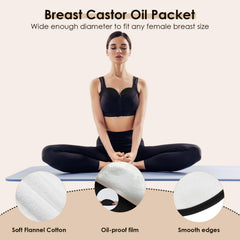 Castor oil pack knee/wrist pack included in the kit