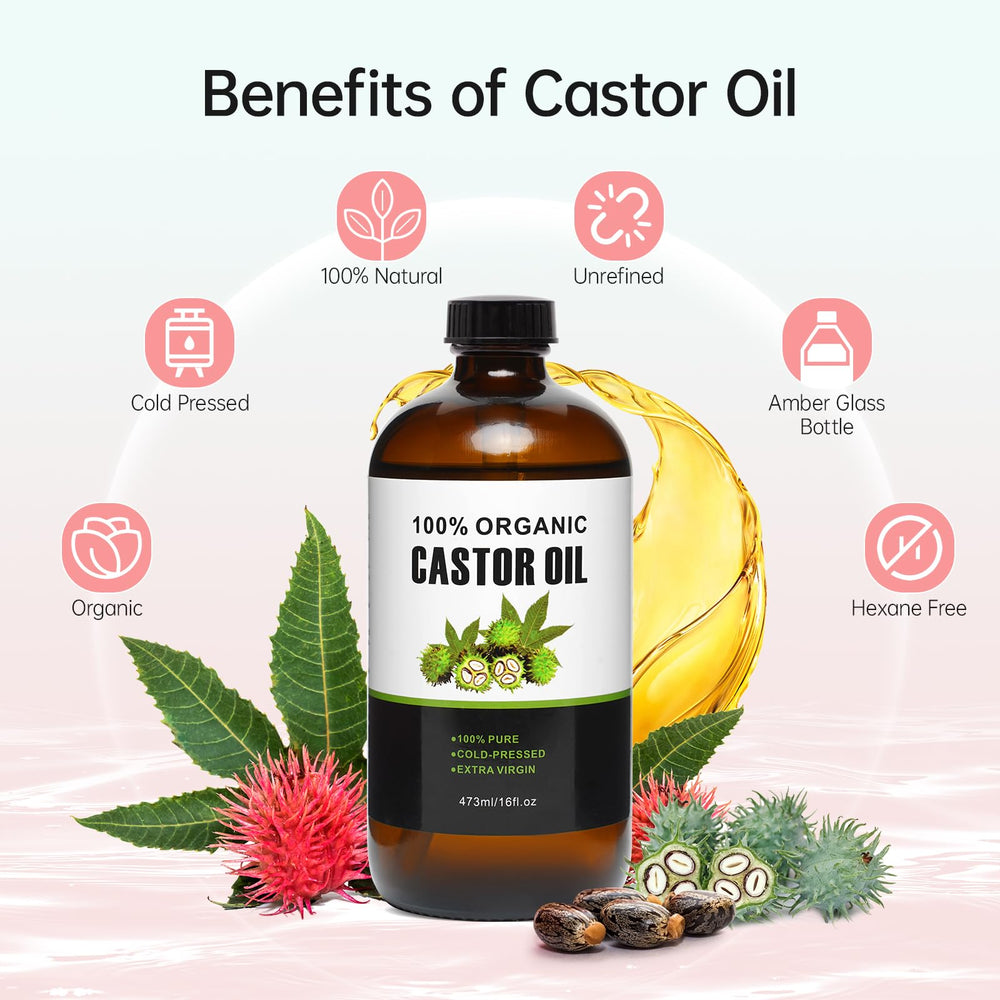 8-patch size castor oil patches for waist, back and liver areas