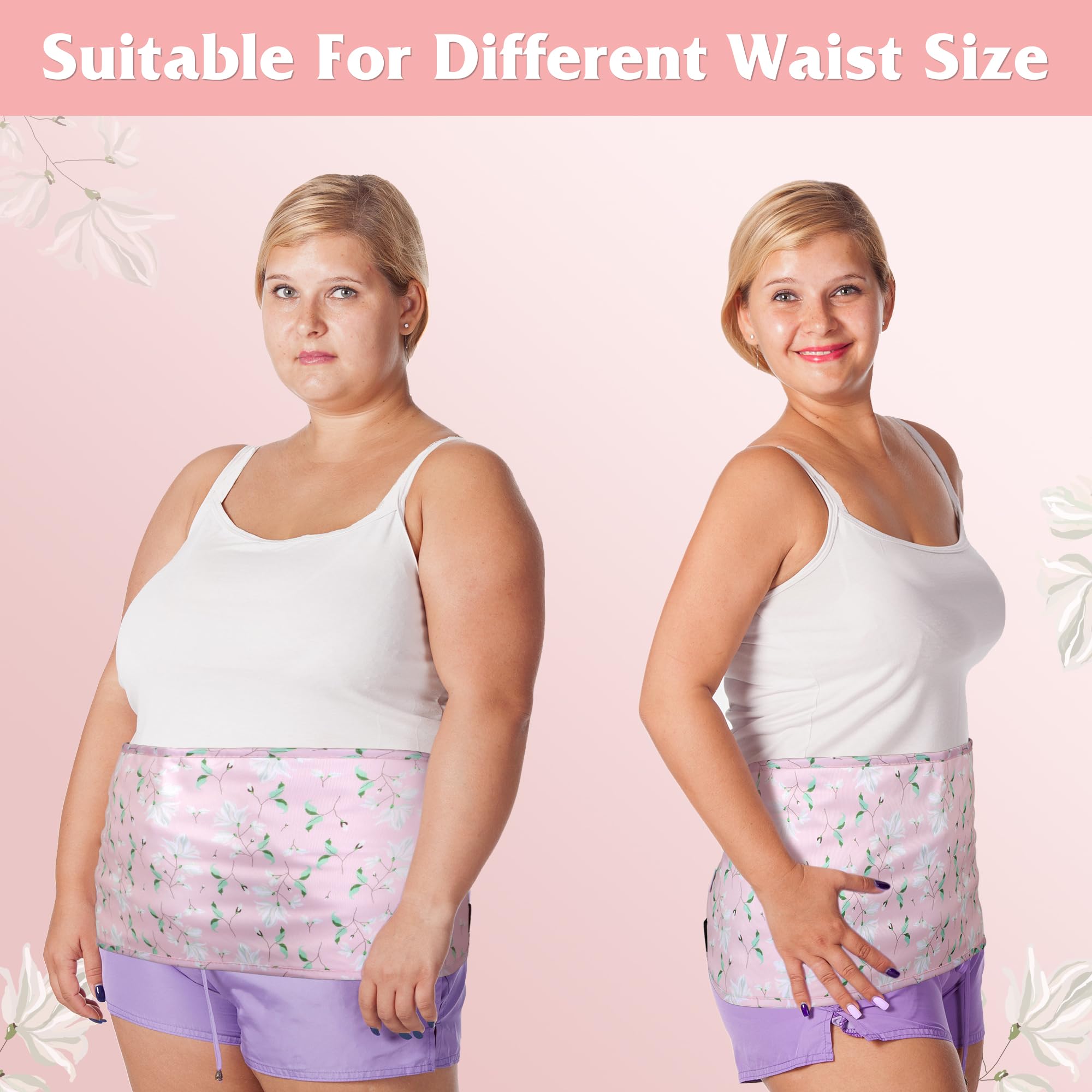 Skin-safe, natural fabrics used in pelvic castor oil pack