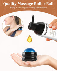 360-degree massage roller ball for castor oil pack