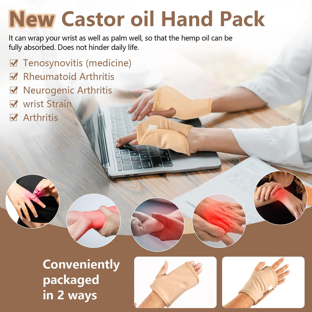 Shoulder castor oil pack wrap