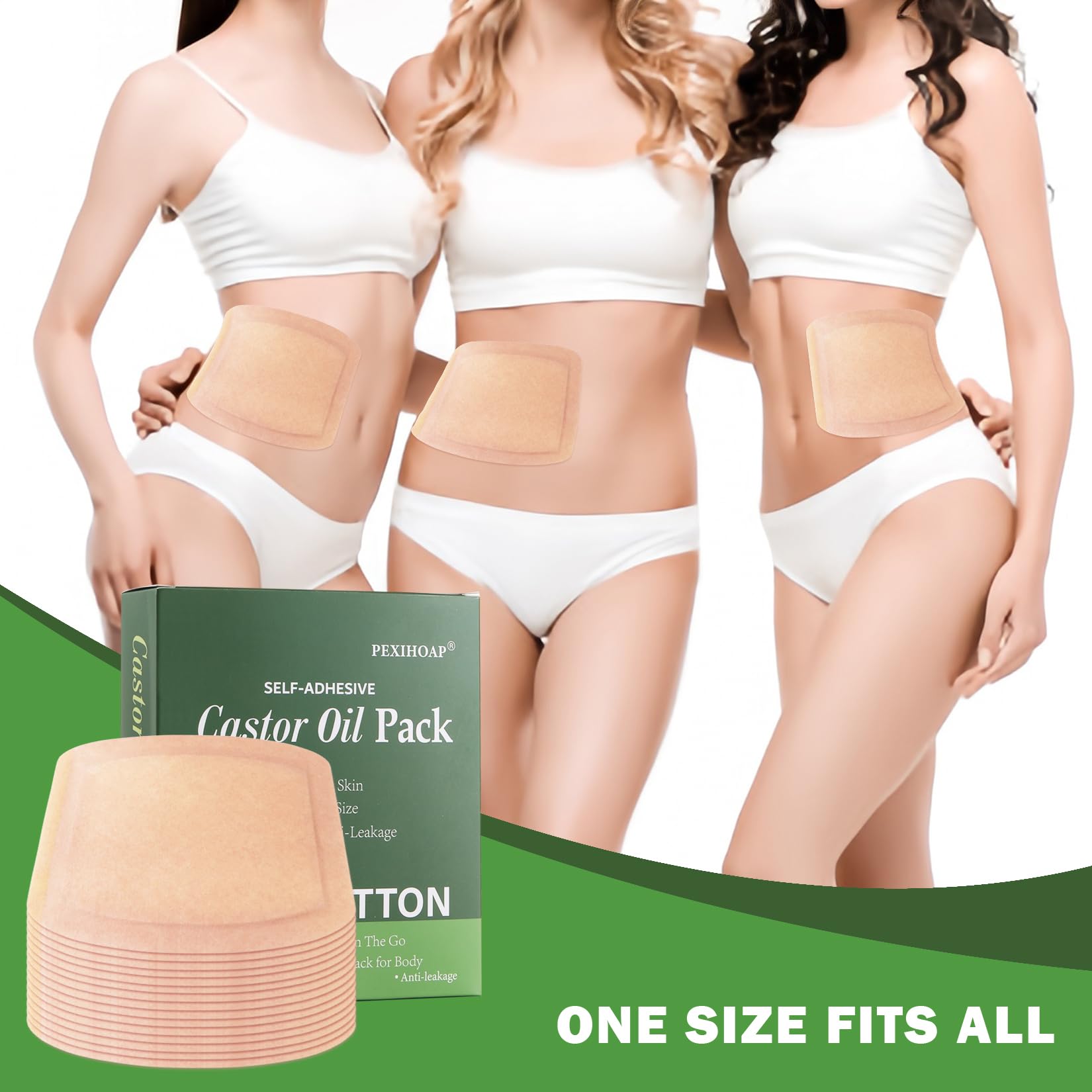 Castor oil pack sizes and coverage