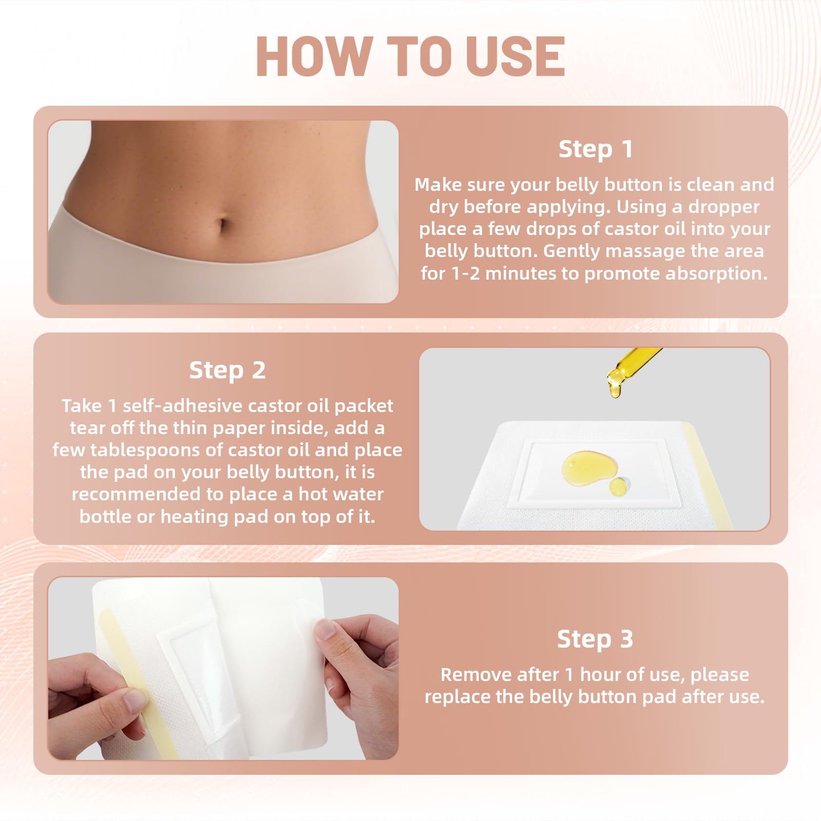 Double-layer spill-proof castor oil pack design