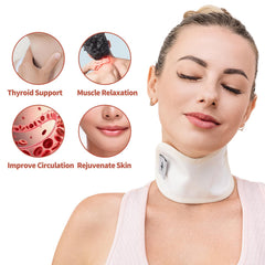 Adjustable neck wrap around neck with soft strap