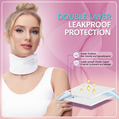 Leak-proof outer layer and soft cotton lining of castor oil neck wrap