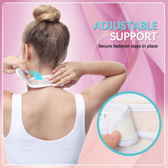 Ergonomic neck wrap fitting snugly around the neck