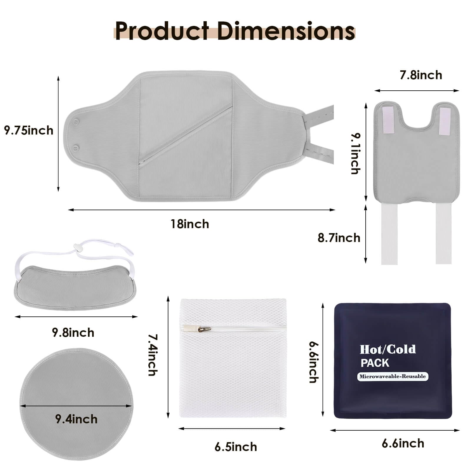 Wash bag included with the castor oil pack kit