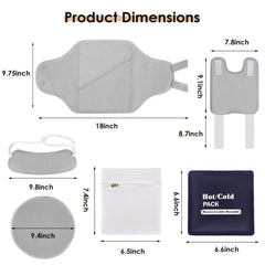 Wash bag included with the castor oil pack kit