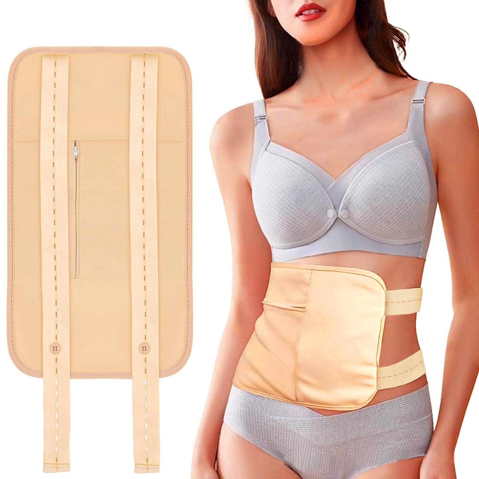 Castor oil pack wrap kit with liver detox design