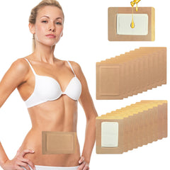 20-pack disposable castor oil wrap patches in a gift box
