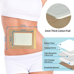 Anti-leakage cotton core castor oil patches