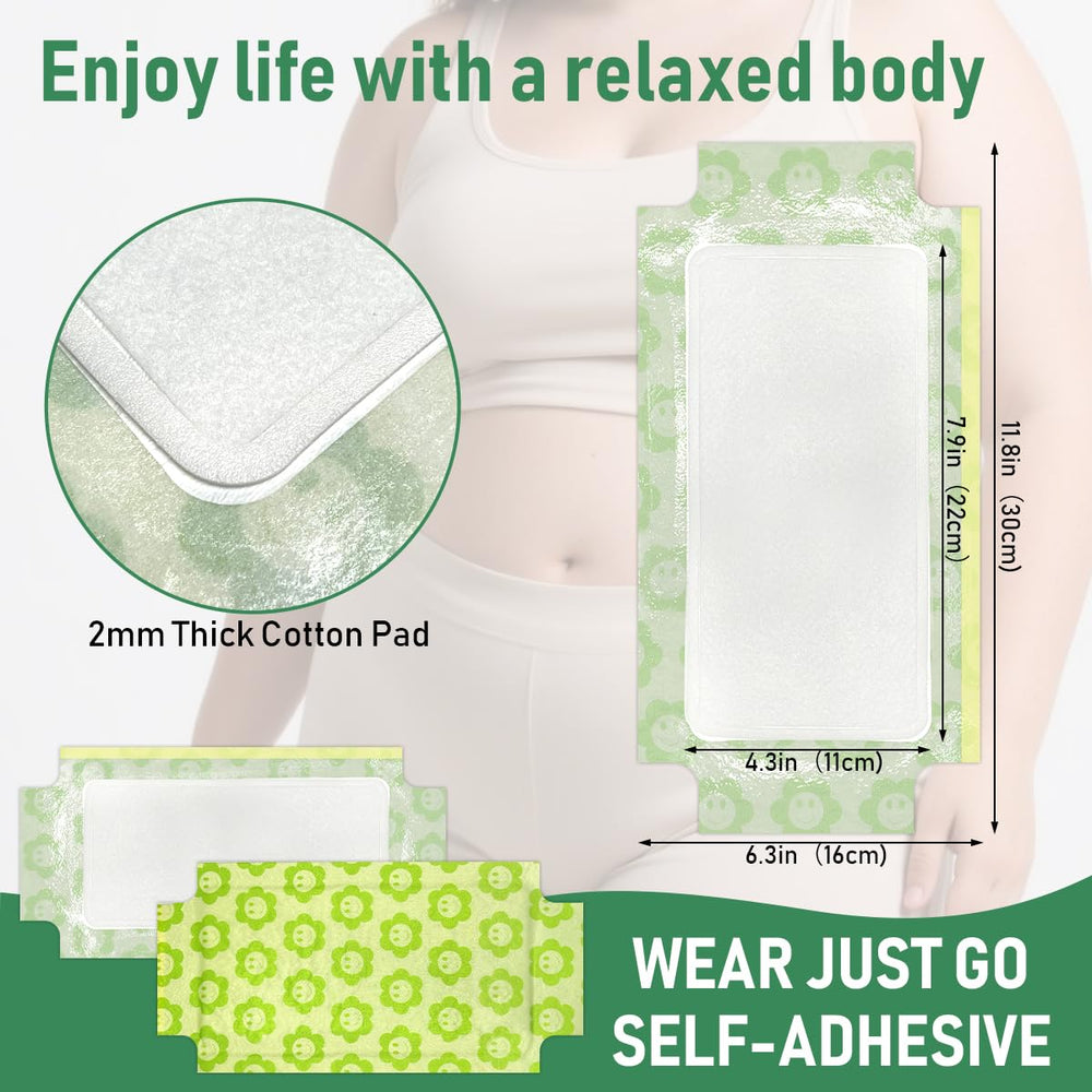 No-wash disposable castor oil patches in gift box