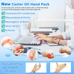 Chest castor oil pack wraps for upper body