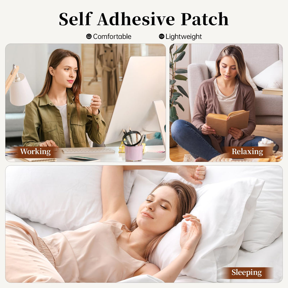Travel-friendly pack of castor oil patches