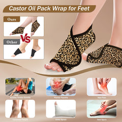 Foot wrap for nighttime use with essential oils