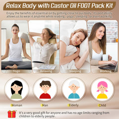Family-friendly gift-ready packaging for castor oil wraps