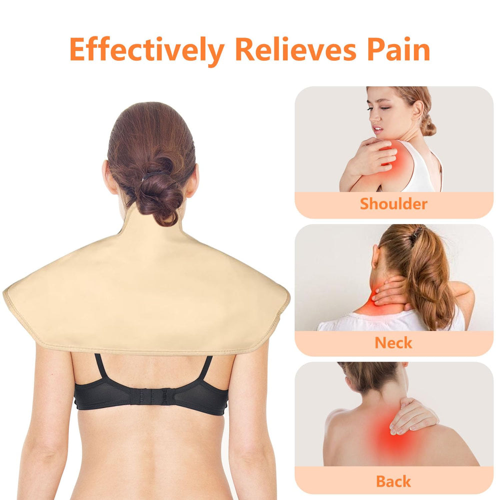 Castor oil pack wrap for breasts in organic cotton