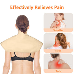 Castor oil pack wrap for breasts in organic cotton