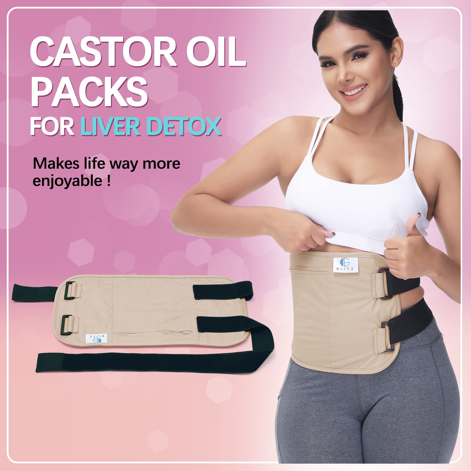 Easy cleaning and compact storage of Castor Oil Pack Wrap