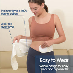 Extra cotton flannel pad included with the pack