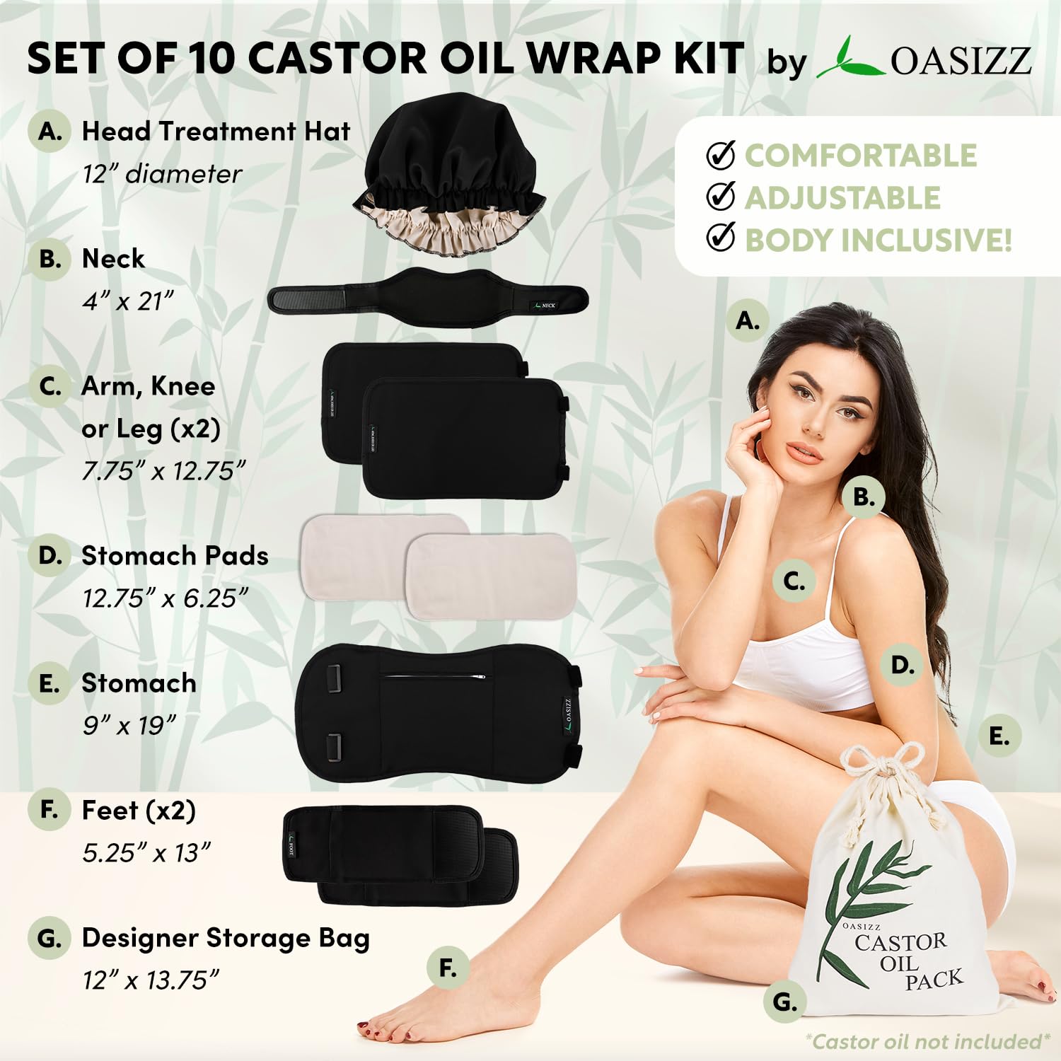 Matching head wrap and neck wrap components