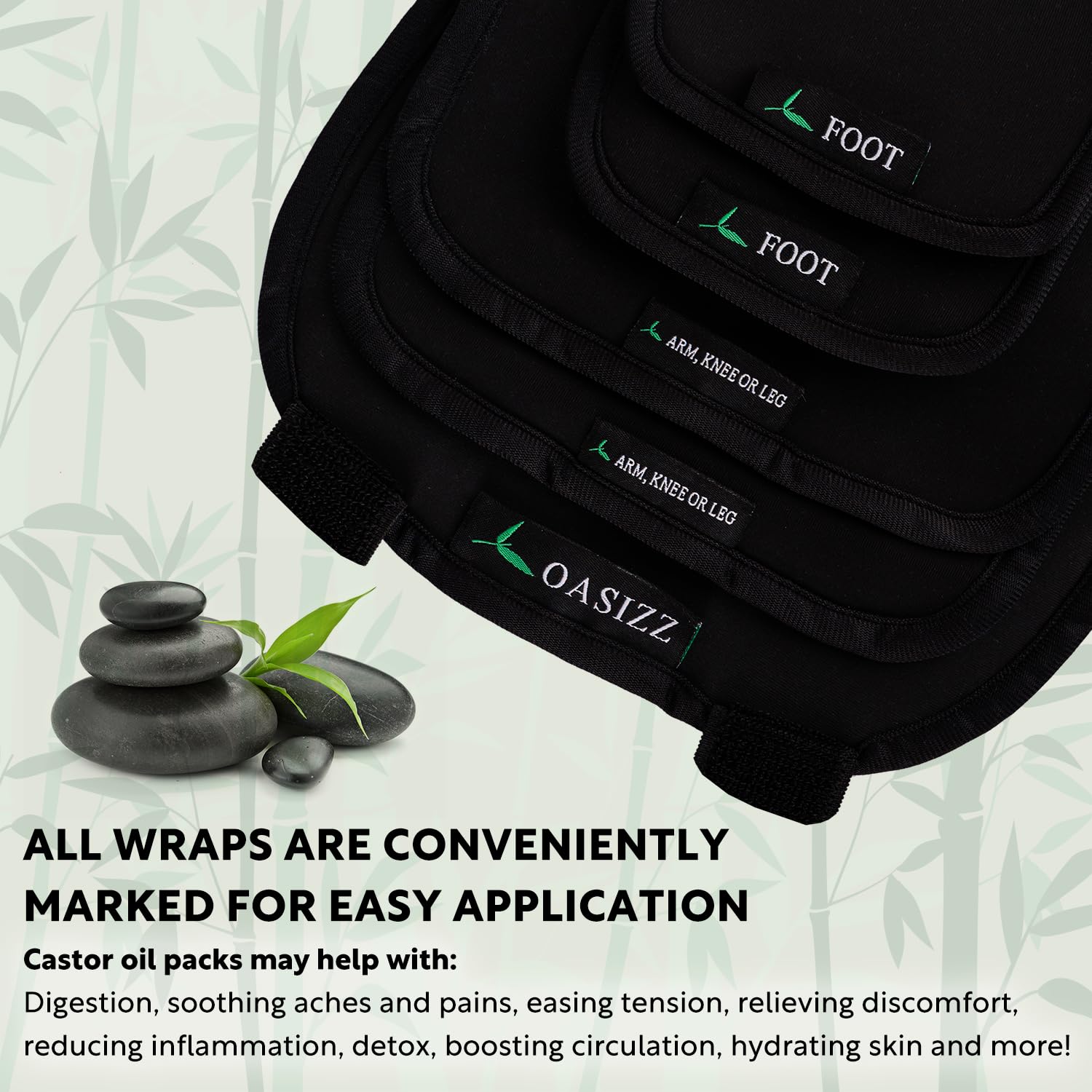 Overview of the full 10-piece set with wraps, pads, and bag