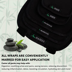 Overview of the full 10-piece set with wraps, pads, and bag