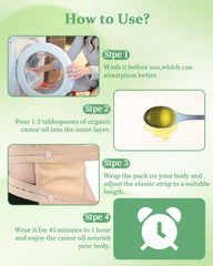 Castor Oil Wrap for Knees - Pack 1