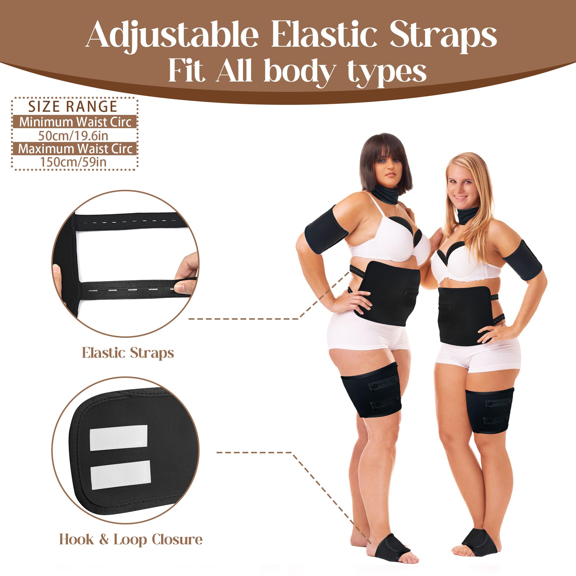 Castor Oil Pack Wrap knee pieces