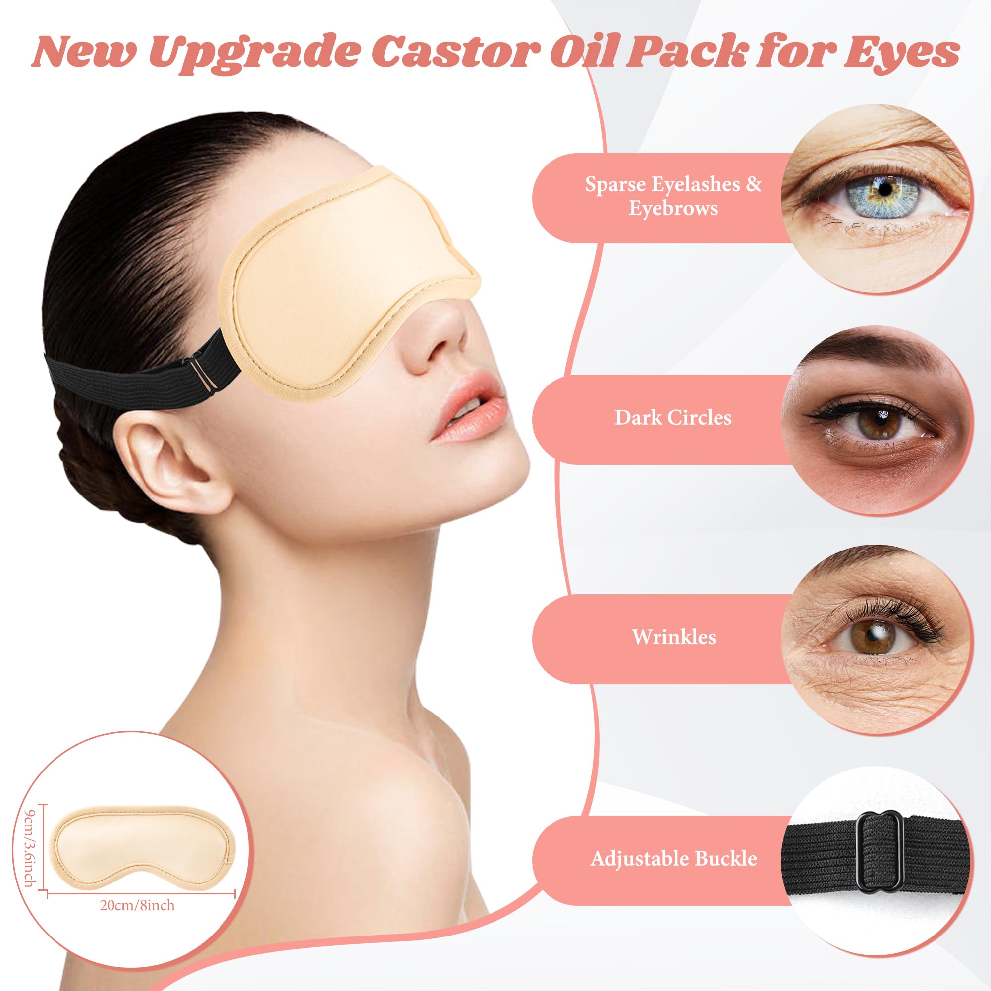 Knees, feet, and arms castor oil pack wraps