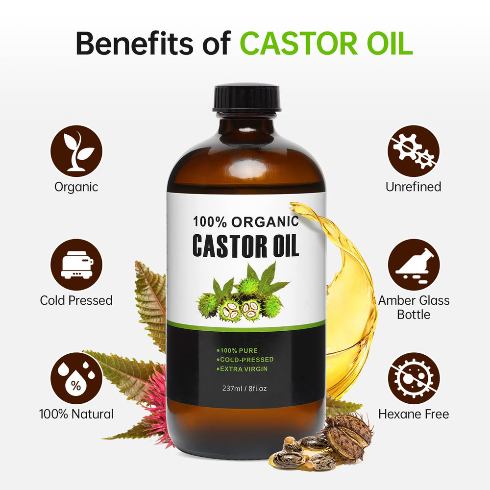 Large castor oil patch for waist/liver area
