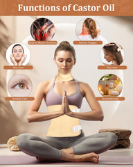 Three-layer construction of castor oil pack with waterproof layer