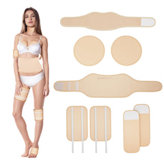 Organic cotton castor oil pack wrap for neck