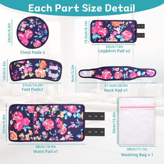 Stomach castor oil pack wrap with organic cotton interior