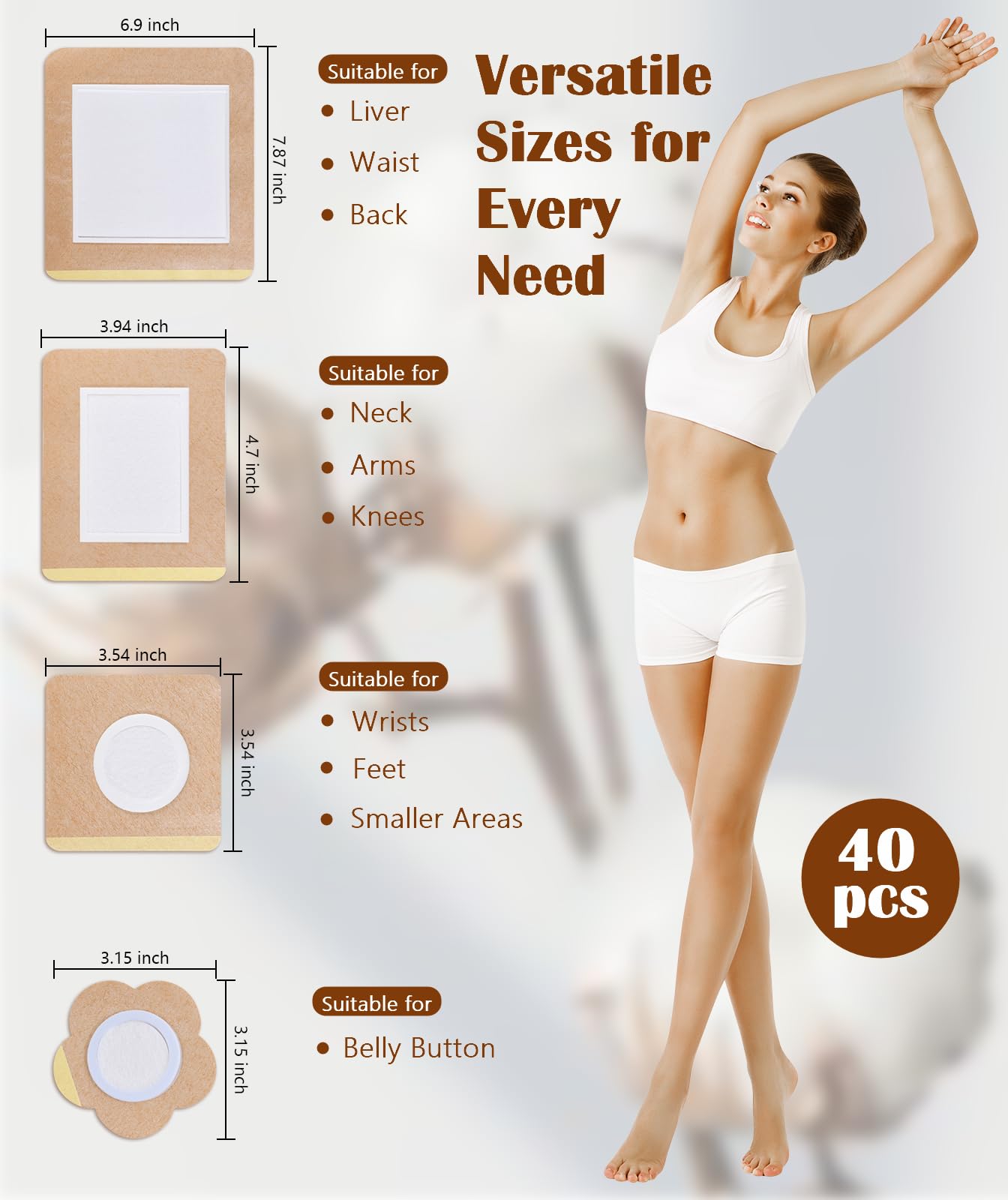 Castor oil pack wrap made with organic cotton