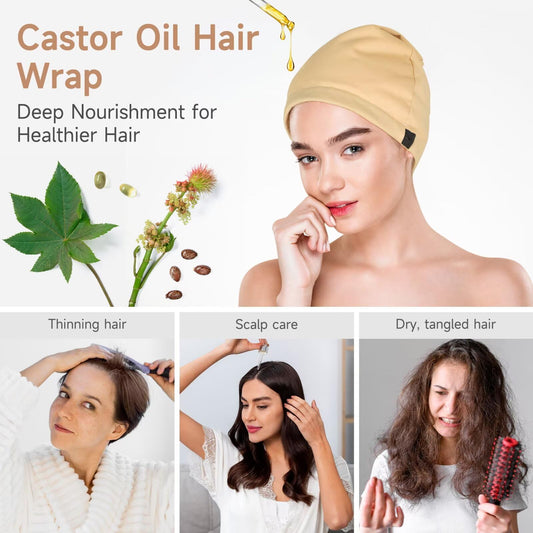 Soft cotton interior and elastic band of hair wrap