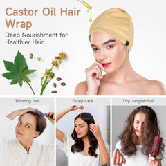 Soft cotton interior and elastic band of hair wrap