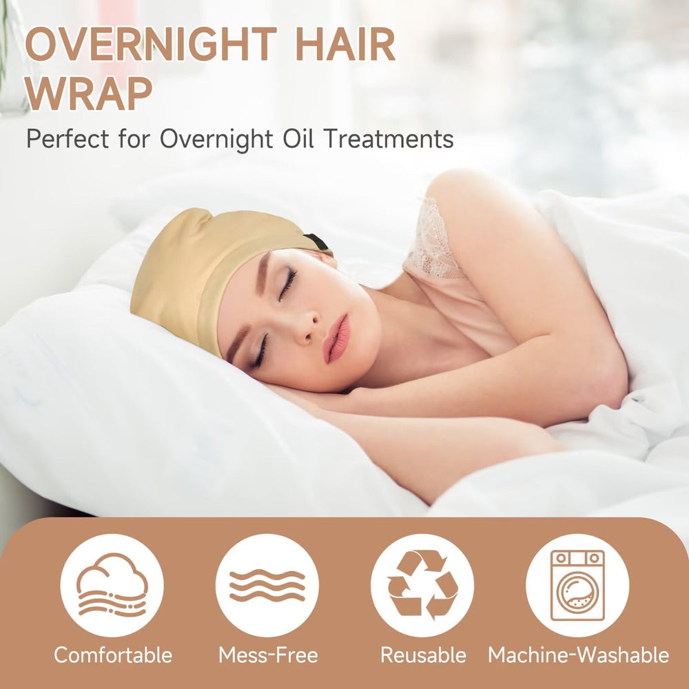 Hair wrap preventing pillow contact during sleep