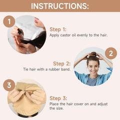 Hypoallergenic, skin-friendly cotton castor oil wrap