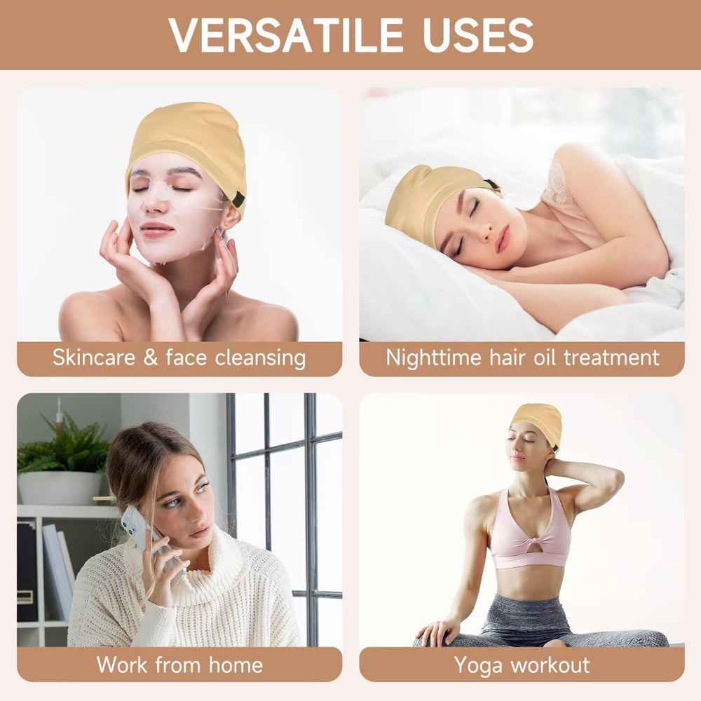 Reusable oil-resistant hair cap for thinning, balding, dry hair treatment
