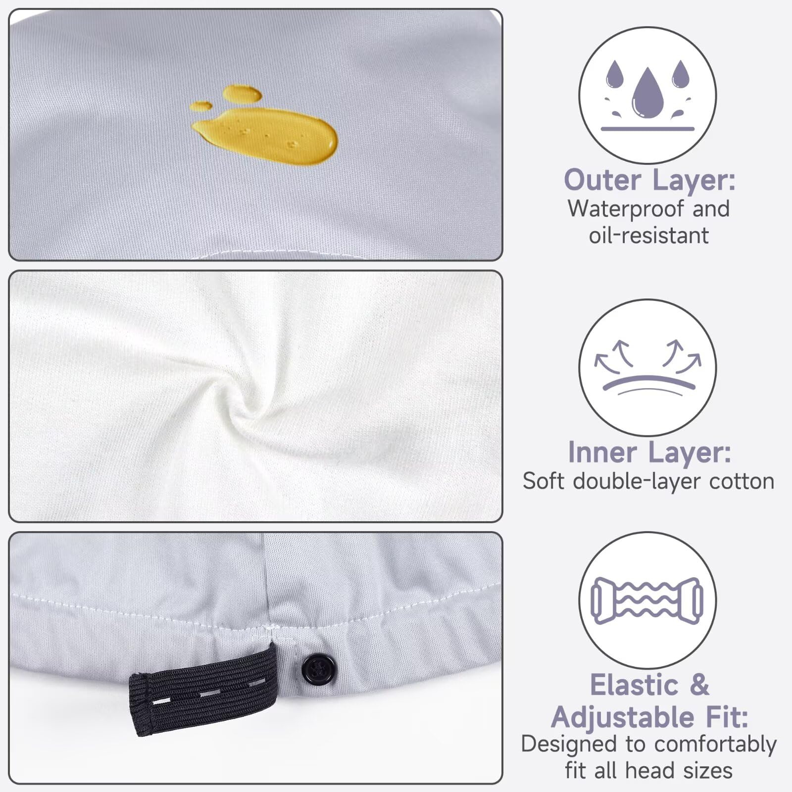 Three-layer design with waterproof outer layer